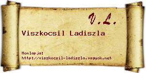 Viszkocsil Ladiszla névjegykártya
